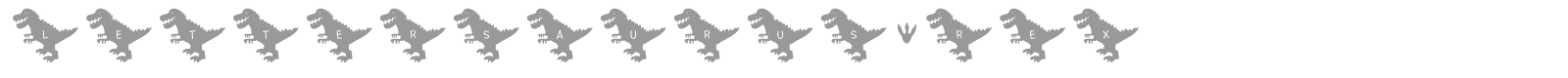 Lettersaurus Rex font preview